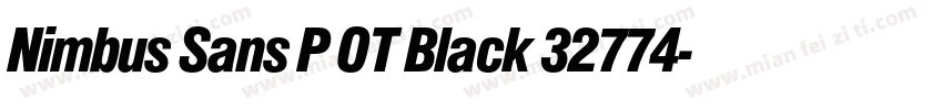 Nimbus Sans P OT Black 32774字体转换